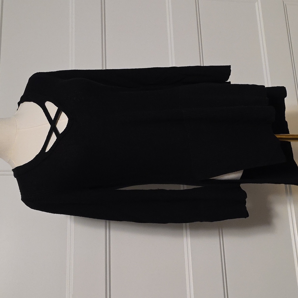 Free People Black Textured Sweater - Picture 3 of 5